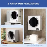 Mini Wäschetrockner 4 kg mit 4 Programme bis zu 65℃ 850W Refurbished – Bild 9