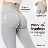 Bellivalini  Push Up Leggings Damen High Waist Sport Gym Fitness Hose Yoga  – Bild 4