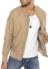 Redbridge Herren Jacke Übergangsjacke Bomberjacke Collegejacke Basic Schwarz Neu – Bild 11