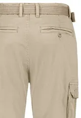 SUBLEVEL Herren Cargo Chino Hose mit Gürtel und Taschen Baumwolle – Bild 4