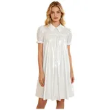 DE Damen Lack Leder Kleid Nachthemd Babydoll Tunika Kleid Streetwear Minikleid  – Bild 6