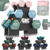 RE:SPORT® Hantel Set 3 Paar Neopren Kurzhanteln Hanteln Krafttraining Fitness – Bild 9
