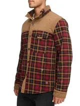 Indicode Herren Übergangsjacke INHolz-Hemd Jacke Holzfällerhemd Teddyfutter – Bild 3