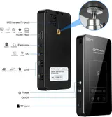 OTHA D05E Mini Beamer DLP Projektor Android 7.1 5000mAh WLAN BT Schwarz Neu – Bild 3