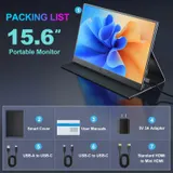 Portable Monitor 15,6 Zoll Tragbarer Monitor IPS Bildschirm 1920x1080| Gebraucht – Bild 8