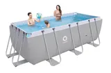 Pool Aufstellpool 4x2 rechteck Schwimmbad Schwimmbecken Gartenpool 400x200x100cm – Bild 6