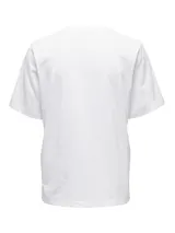 Only Damen Basic T-Shirts in 3er Pack Top kurzarm Rundhals Baumwolle  – Bild 3