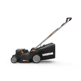 Rasenmäher Elektro 500m² WG737E, 37cm bürstenlos, 2x 4.0Ah Akkus, randnah – Bild 2