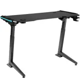 Gaming Tisch mit LED höhenverstellbar Gamer Computer PC Schreibtisch Bürotisch – Bild 1