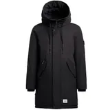 khujo Hant Herren-Mantel Winterparka lange Jacke Winter-Parka Coat Schwarz – Bild 7
