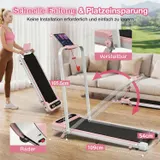 Laufband für Zuhause mit Steigung APP Elektrisch Klappbar Walking Pad bis 145kg – Bild 8