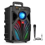 Tragbarer Bluetooth 5.0 Lautsprecher Subwoofer Musikbox LED mit Mikrofon Stereo· – Bild 15