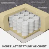 HOMCOM 3-Sitzer Sofa, Couch mit Armlehnen, Stahlbeinen, Chenille-Optik, Grau – Bild 5