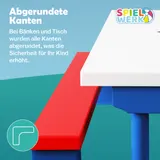 Kindersitzgruppe Sitzgarnitur Kinder Kindermöbel Garten Tisch Bank Sonnenschirm – Bild 3