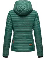 Marikoo Samtpfote Damen Jacke Steppjacke Frühling Übergangsjacke gesteppt Kapuze – Bild 5