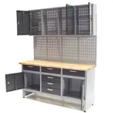 Werkstatt Combi-Set Werkbank 06277 Werkzeugschrank + Werkzeugwand 06278 Lochwand – Bild 5