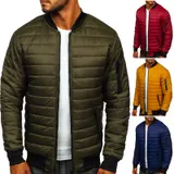 Sportjacke Übergangsjacke Sweatjacke Steppjacke Jacke Herren BOLF Bomberjacke – Bild 2