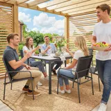 Outsunny Gartenmöbel Set Sitzgruppe Tisch mit 6 Atmungsaktiven Stühlen – Bild 10