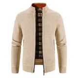 Herren Strickjacke Cardigan Pullover Sweatshirt Reißverschluss Winter Warm Jacke – Bild 4