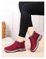 Herren Damen Warm Gefüttert Stiefel Stiefeletten Schuhe Schneeschuhe Winterboots – Bild 5