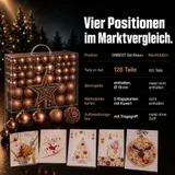 Weihnachtskugeln 128-teilig Set in Box Christbaumkugeln Weihnachtsschmuck Deko – Bild 3