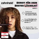 Zahnheld Schallzahnbürste: elektrische Schall Zahnbürste 10 Wochen Akku – Bild 2