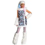 Kinder Schneekönigin Kostüm / Karneval Mädchen Kleid Plüsch Arm- und Beinstulpen – Bild 1