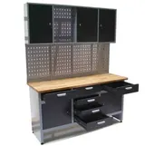 Werkstatt Combi-Set Werkbank 06277 Werkzeugschrank + Werkzeugwand 06278 Lochwand – Bild 9
