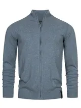 Indicode Herren Strickjacke Lau-Feinstrick Pulli Zip Pullover Männer Baumwolle – Bild 4