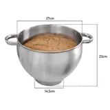 2500W Küchenmaschine 12L Edelstahl Schüssel XXL Knetmaschine Rührmaschine Timer – Bild 5