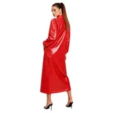 DE iEFiEL Damen Langarm Nachtkleid Metallic Kleid Wasserdichte Pyjamas  – Bild 3