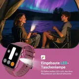 Smartwatch Damen mit Telefonfunktion Sprachassistent Schrittzähler Fitnessuhr – Bild 2