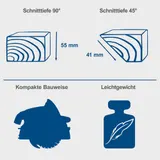 Scheppach Tauchsäge PL55 Handkreissäge Tauchkreissäge 1200W + 2 Führungschienen – Bild 2