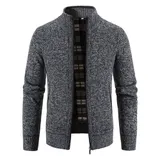 Herren Strickjacke Cardigan Pullover Sweatshirt Reißverschluss Winter Warm Jacke – Bild 6