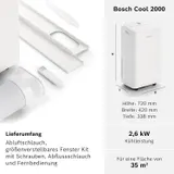 Bosch Mobiles Klimagerät Cool 2000  bis zu 35m² , 3-in-1 Klimaanlage 9000 BTU – Bild 3