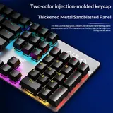Mechanische Gaming-Tastatur PC Keyboard Kabellose Wireless Bluetooth/2,4 GHz/USB – Bild 12