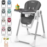 KIDUKU® Hochstuhl Baby 3in1 Kinderstuhl Kinderhochstuhl mit Liegefunktion Tisch – Bild 9