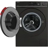 12kg Waschmaschine Frontlader Mattschwarz App WLAN Inverter AquaStop Inverter – Bild 7