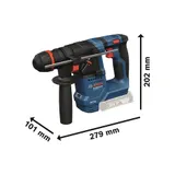 Bosch Akku-Bohrhammer GBH 18 V-18 X ONECHUCK, Solo, im Karton – Bild 3