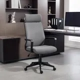 HOMCOM Bürostuhl, Ergonomischer Schreibtischstuhl mit Armlehne, Kopfstütze – Bild 4