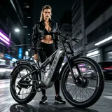 Gebraucht 2000W E-Mountainbike Elektrofahrrad Dual Motor E-bike 48V25Ah Ölbremse – Bild 12