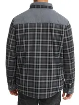 Indicode Herren Übergangsjacke INHolz-Hemd Jacke Holzfällerhemd Teddyfutter – Bild 4
