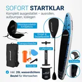 Stand Up Paddling Board Deep Ocean Blau mit Kajaksitz - Sehr Gut – Bild 2