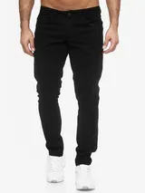 TAZZIO Jeans Slim Fit Herren Chino Jeanshose Stretch Designer Hose Denim Schwarz – Bild 1