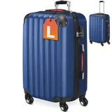 Koffer Hartschale Trolley Reisekoffer Hartschalenkoffer 4 Rollen Spinner Case L – Bild 1