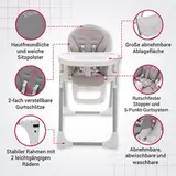 Kinderhochstuhl klappbar Babystuhl Kinderstuhl Babyhochstuhl ab Geburt mit Tisch – Bild 5