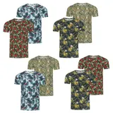 riverso Herren T-Shirt RIVBill 2er Pack All Over Print Shirt Regular Baumwolle – Bild 8