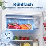 72,5 L Mini Kühlschrank mit Gefrierfach, Kühlschrank mit Obst- und Gemüsefach – Bild 5