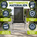tillvex® Gartenstuhl Hochlehner Klappstuhl Campingstuhl Sessel Klappbar Garten – Bild 8