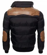 Geographical Norway Designer Herren Jacke Winterjacke Stepp Parka Schwarz Blau – Bild 3